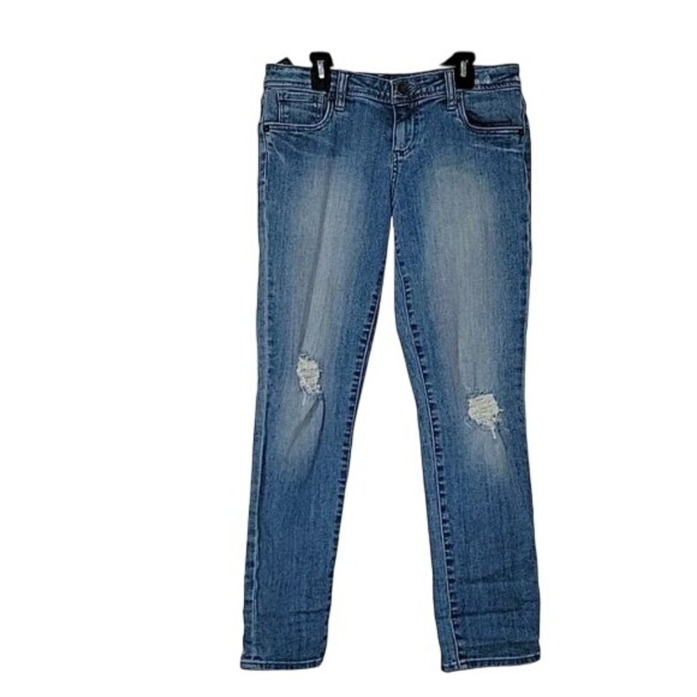 KUT FROM THE KLOTH Adele Slouchy Boyfriend Distressed Light Wash‎ Denim Jeans 2